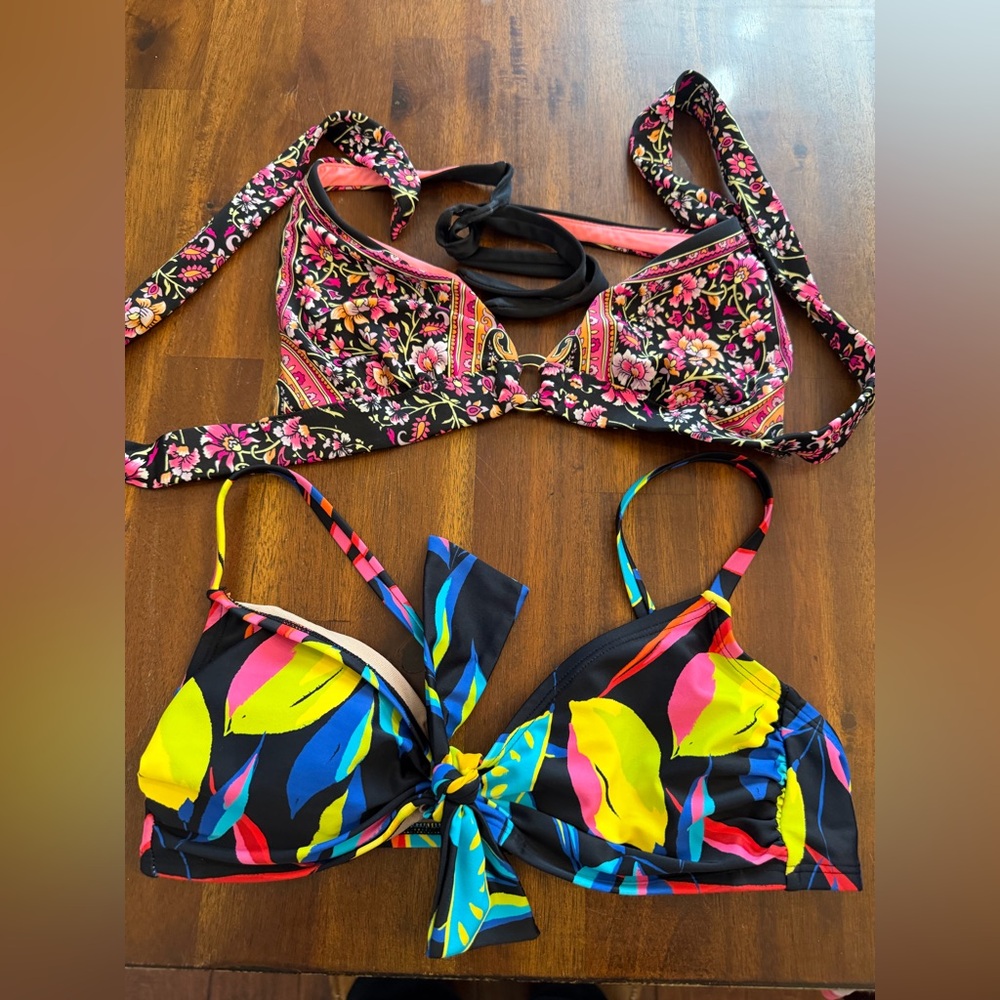 Two swim tops size medium
